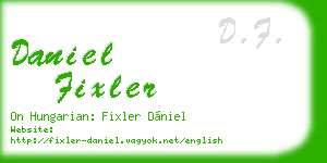 daniel fixler business card